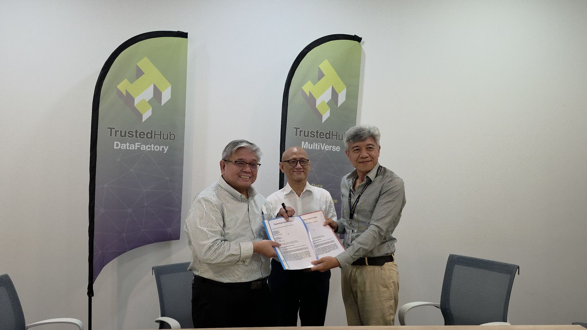 NewGens and Trusted Hub celebrating their partnership