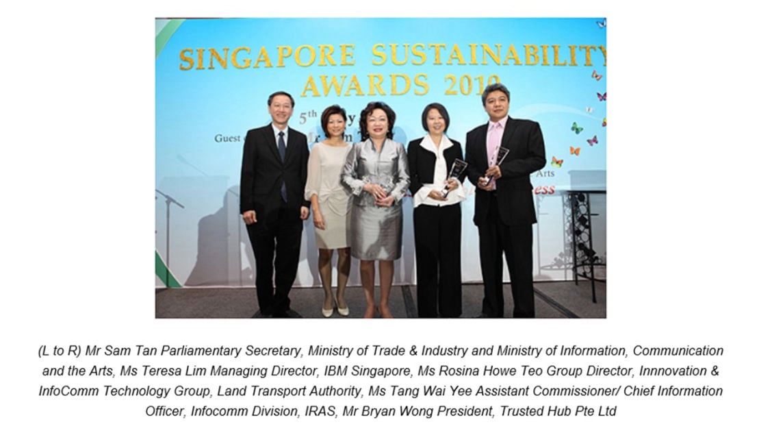 Green ICT Award at the Singapore Sustainability Awards